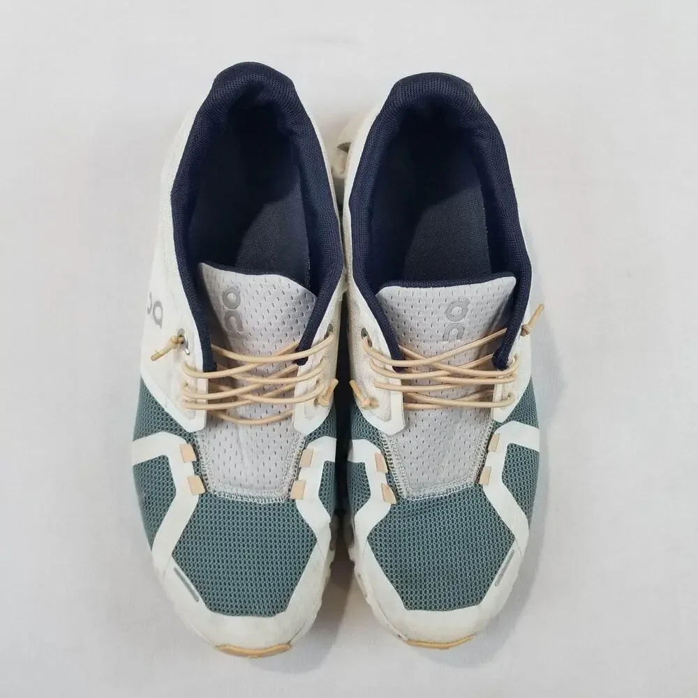 On Cloud Shoes Womens Size 9 White Teal Mesh Running Athletic Sneakers 69.98856 - Picture 9 of 9